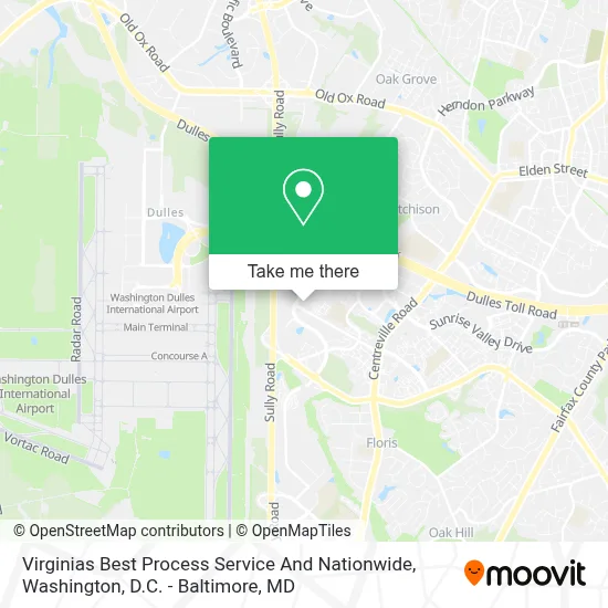 Virginias Best Process Service And Nationwide map