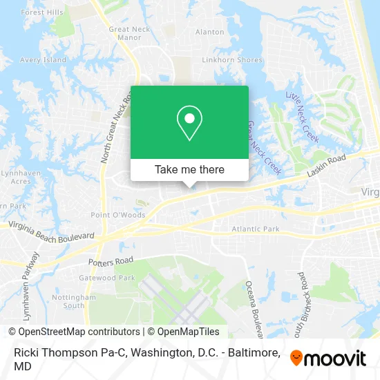 Ricki Thompson Pa-C map