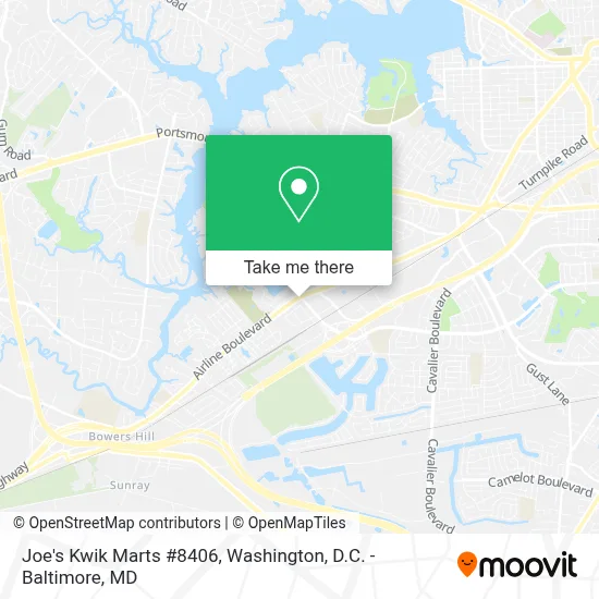 Joe's Kwik Marts #8406 map