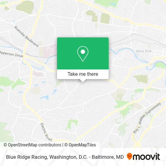Blue Ridge Racing map