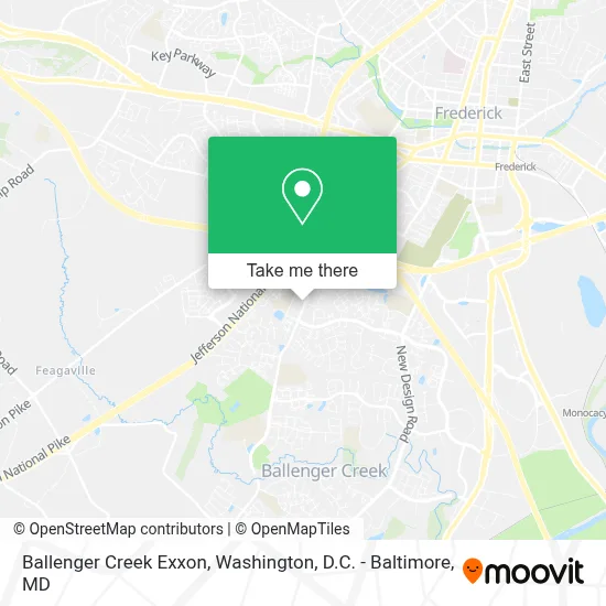 Ballenger Creek Exxon map