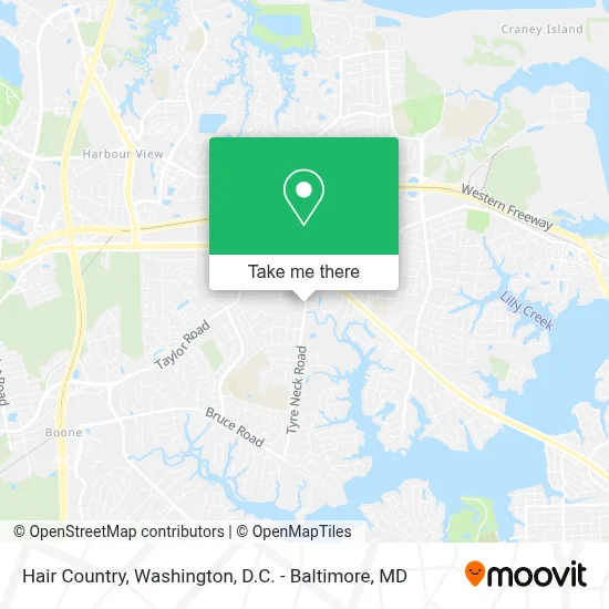 Hair Country map
