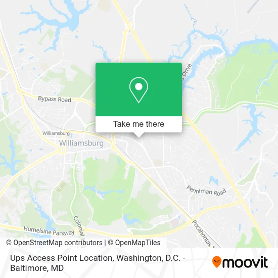 Ups Access Point Location map