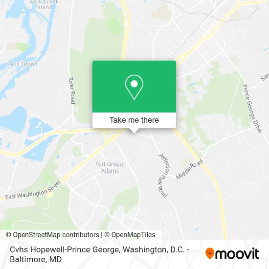 Cvhs Hopewell-Prince George map