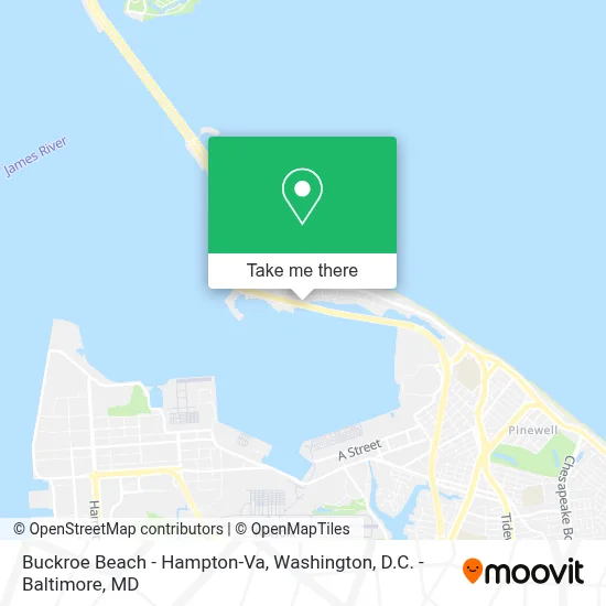 Buckroe Beach - Hampton-Va map