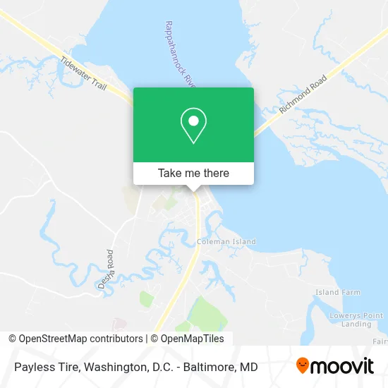 Payless Tire map