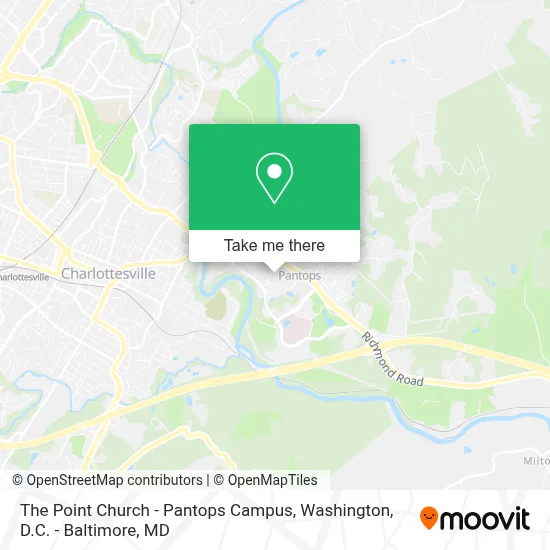 The Point Church - Pantops Campus map
