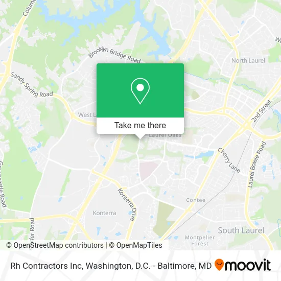 Rh Contractors Inc map