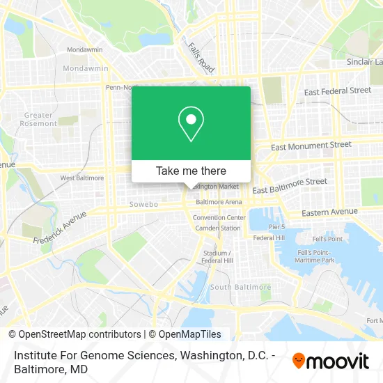Institute For Genome Sciences map