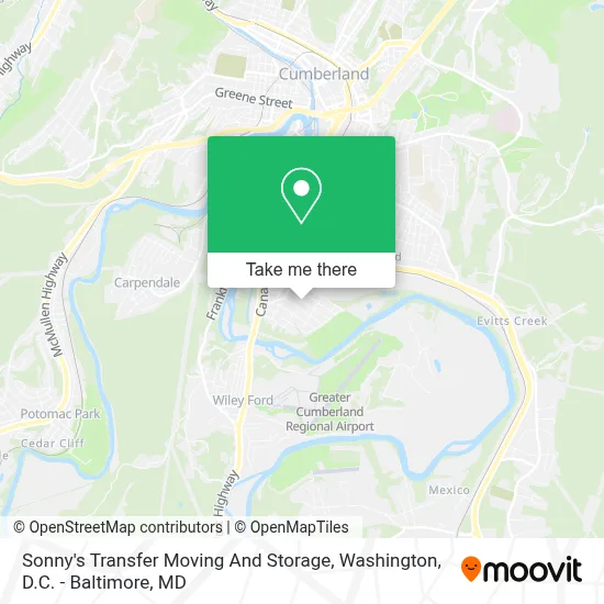 Sonny's Transfer Moving And Storage map