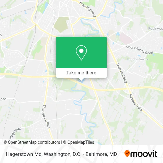 Hagerstown Md map