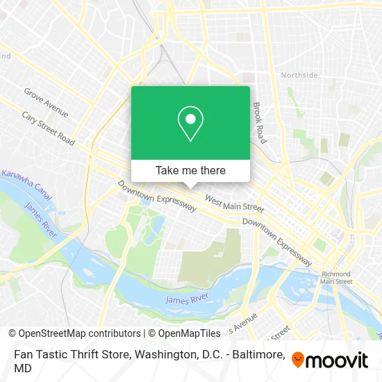 Fan Tastic Thrift Store map