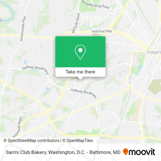 Sam's Club Bakery map
