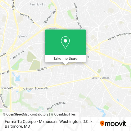 Forma Tu Cuerpo - Manassas map