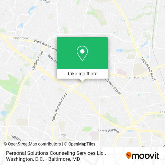 Personal Solutions Counseling Services Llc. map