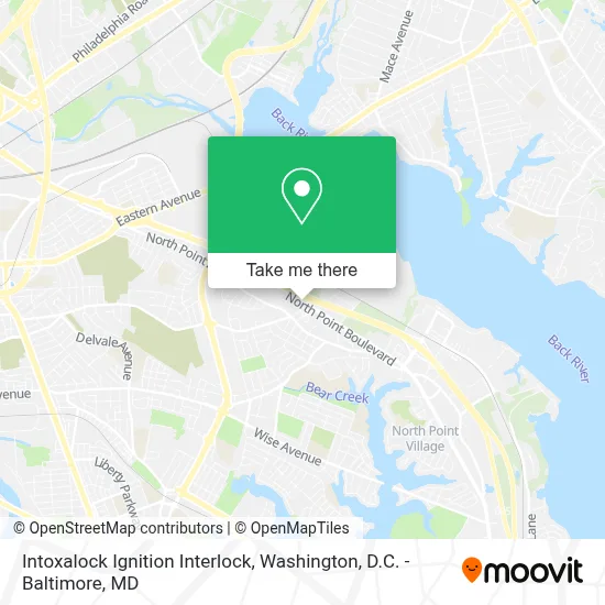 Mapa de Intoxalock Ignition Interlock