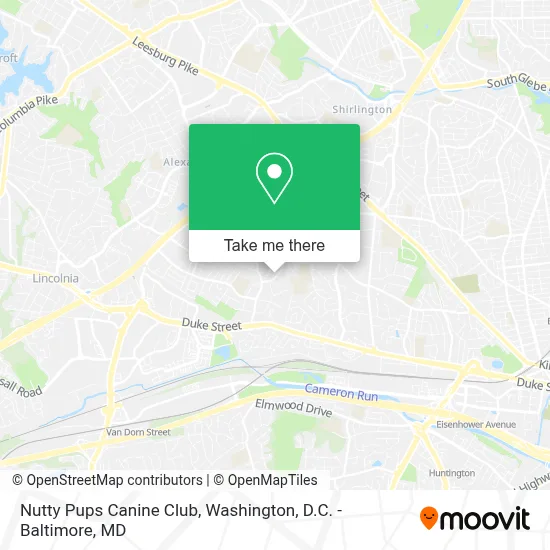 Nutty Pups Canine Club map