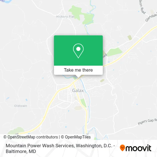 Mountain Power Wash Services map