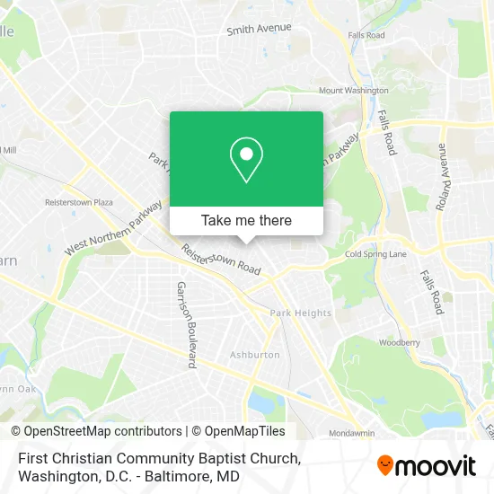 First Christian Community Baptist Church map