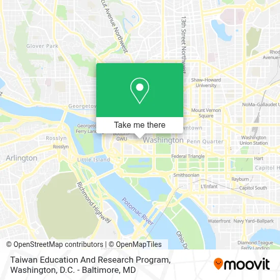 Taiwan Education And Research Program map