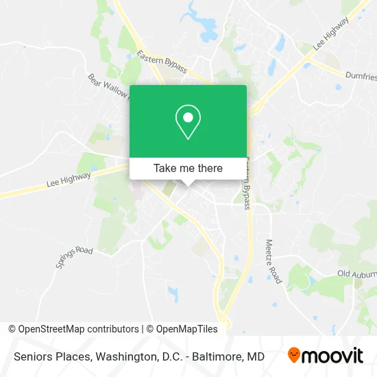 Seniors Places map