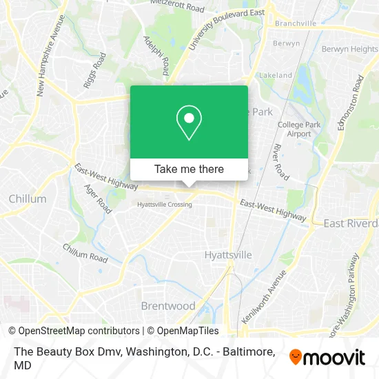 The Beauty Box Dmv map