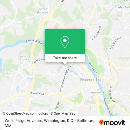 Wells Fargo Advisors map
