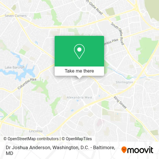 Dr Joshua Anderson map