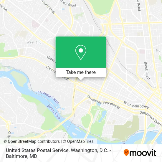 United States Postal Service map