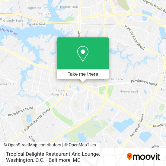 Tropical Delights Restaurant And Lounge map
