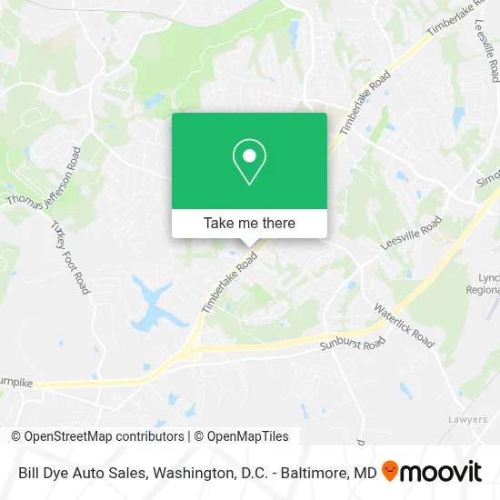 Bill Dye Auto Sales map