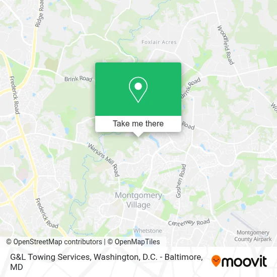 G&L Towing Services map