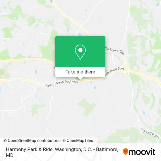 Harmony Park & Ride map