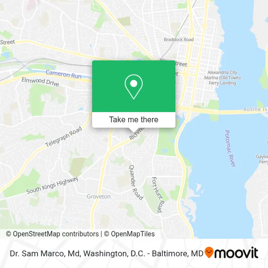 Dr. Sam Marco, Md map