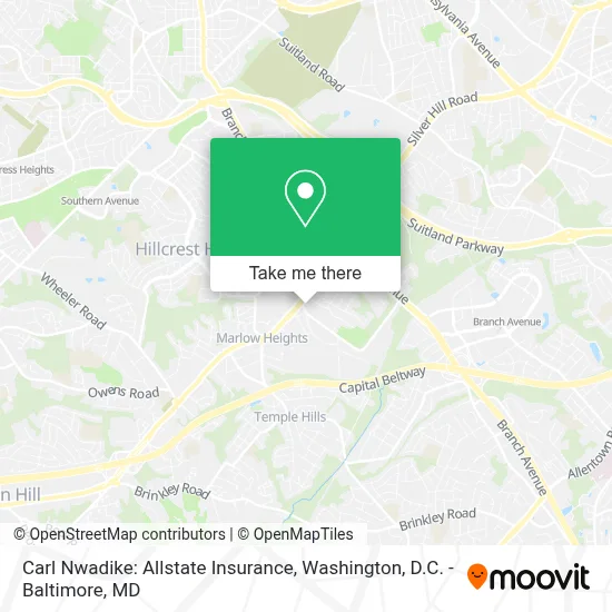 Carl Nwadike: Allstate Insurance map