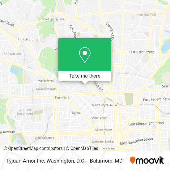 Tyjuan Amor Inc map