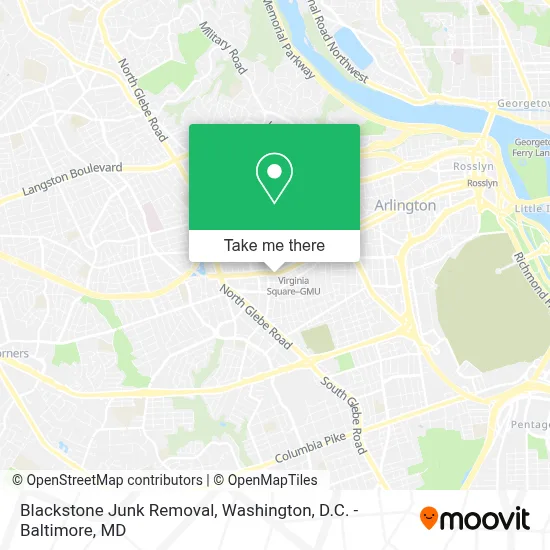 Blackstone Junk Removal map