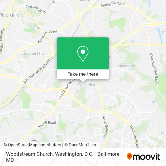 Woodstream Church map