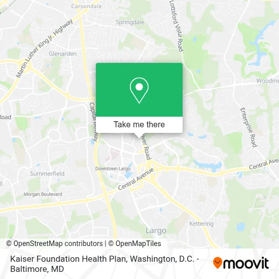 Kaiser Foundation Health Plan map