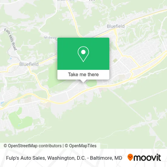 Fulp's Auto Sales map