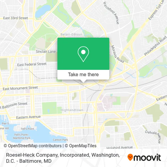 Roesel-Heck Company, Incorporated map
