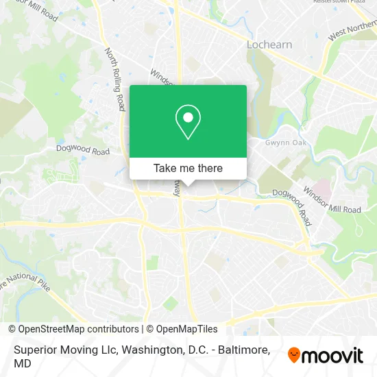 Superior Moving Llc map