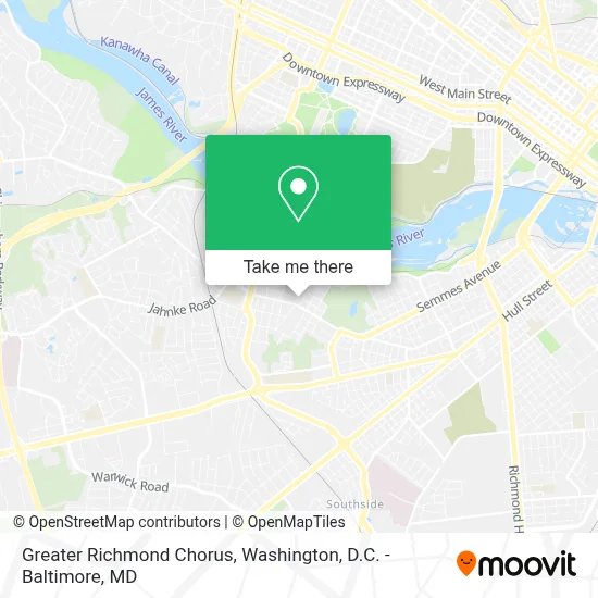 Greater Richmond Chorus map
