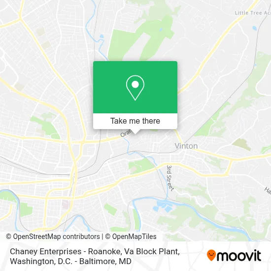 Chaney Enterprises - Roanoke, Va Block Plant map