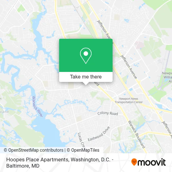 Hoopes Place Apartments map