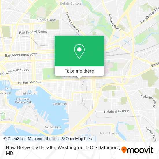 Now Behavioral Health map