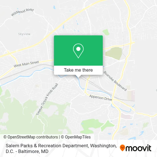 Salem Parks & Recreation Department map