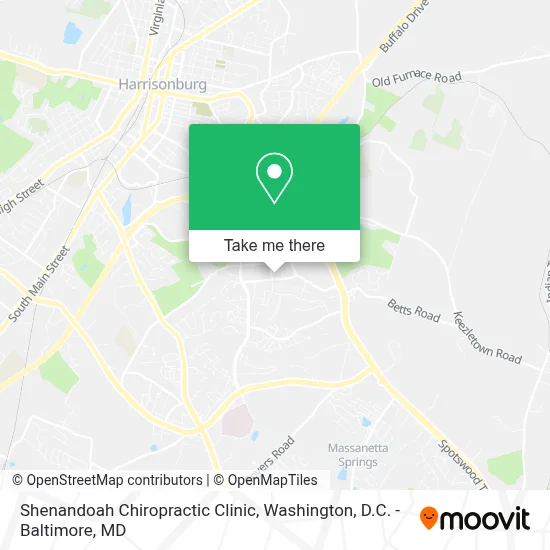 Shenandoah Chiropractic Clinic map