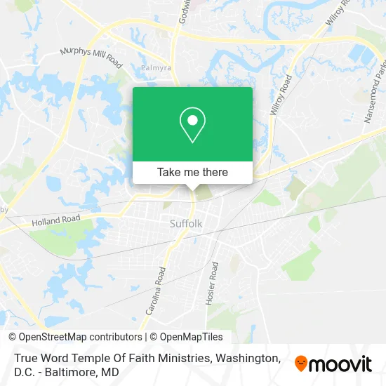 True Word Temple Of Faith Ministries map