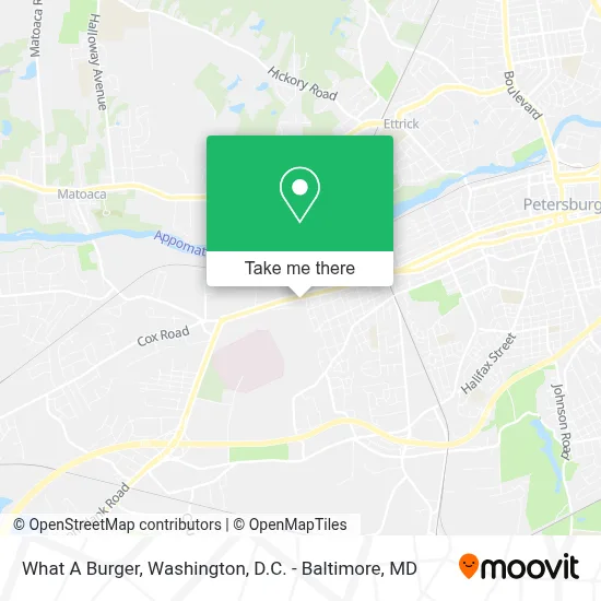 What A Burger map